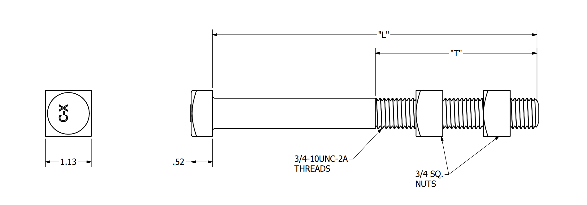 A Cable Suspension Bolt view 3