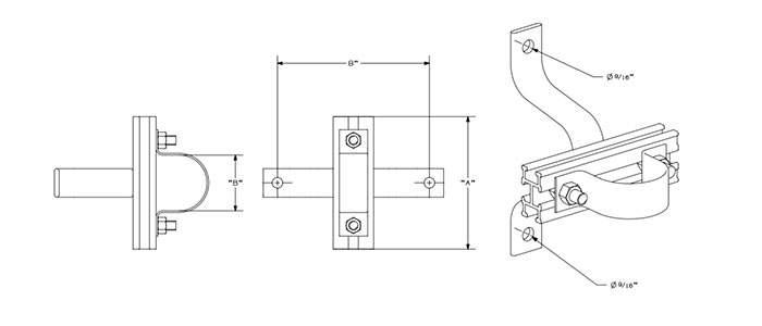 Conduit Standoff Bracket view 3