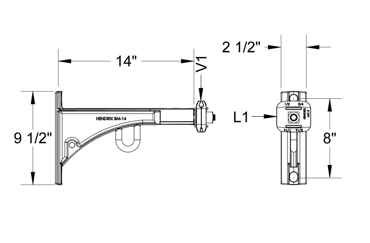 Tangent Messenger Bracket view 4
