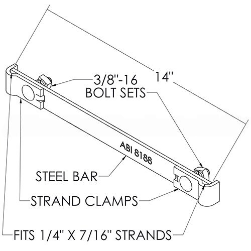 Straight Strand Tie Strap view 3