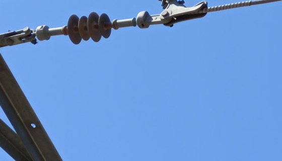 Pole line hardware on overhead line