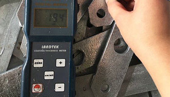 Galvanization coating thickness QC test